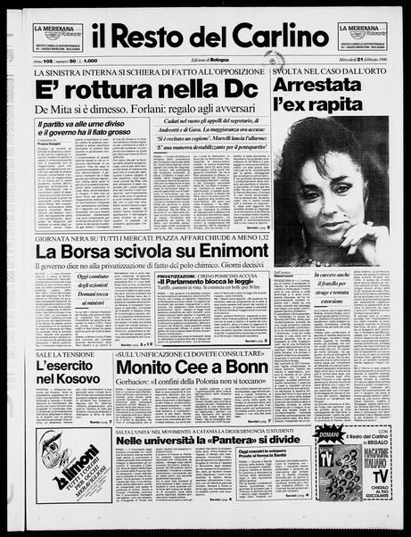 Il Resto del Carlino : giornale dell'Emilia